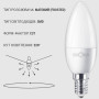 Світлодіодна лампа Biom BT-570 C37 6W E14 4500К матова