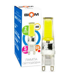 Светодиодная лампа Biom G9 5W 2508 3000K AC220