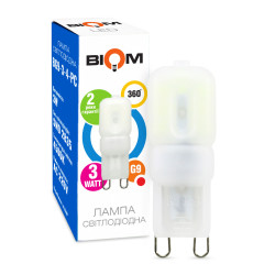 Светодиодная лампа Biom G9 3W 2835 PC 4500K AC220 
