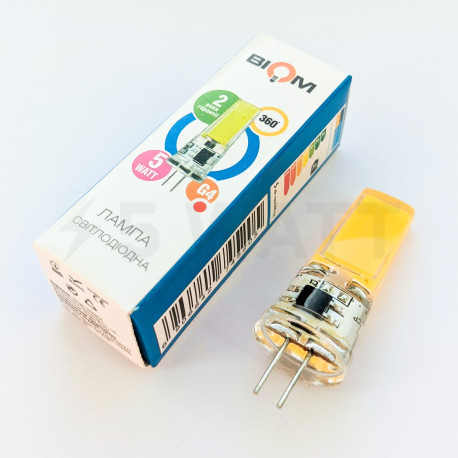 Светодиодная лампа Biom G4 5W 2508 4500K AC220 - недорого