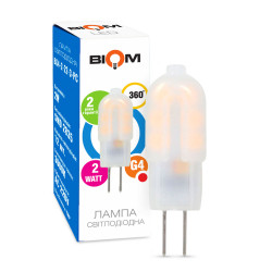 Светодиодная лампа Biom G4 2W 2835 PC 3000K AC220