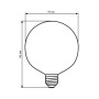 Светодиодная лампа Biom FL-420 G-95 8W E27 2350K Amber - 5watt.ua
