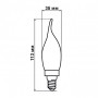 Светодиодная лампа Biom FL-415 C35 LT 4W E14 2530K Amber свеча на ветру - 5watt.ua