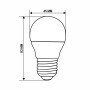 Светодиодная лампа Biom BT-584 G45 9W E27 4500К матовая - 5watt.ua