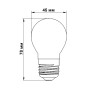 Светодиодная лампа Biom FL-301 G45 4W E27 3000K, филамент - 5watt.ua