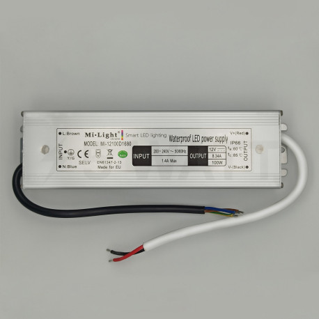 Блок питания Mi-light для LED ленты DC12 100W 200-240V IP66 (MI-12100D1680) - недорого