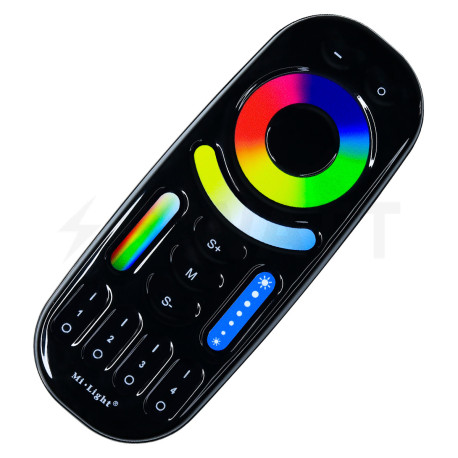 Пульт д/к Mi-light Smart touch White/RGB/RGBW/CCT 2,4 GHz 4-х зонний Black FUT092-В (RL092-В) - придбати