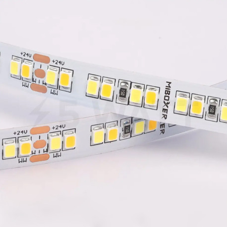 Світлодіодна стрічка Mi-light 2835-192 Dual White (96 LED 2700K + 96 led 6500K) 24V, негерметична (MI-LED-LSL2N01L) - в Україні