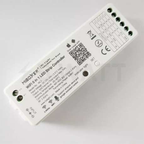 Контролер Mi-light Smart (tunable white+RGB 2в1, 12/24В), 6A, 2.4GHz, WI-FI, BLUETOOTH MESH, WB5 (TK-WB5) - в Україні