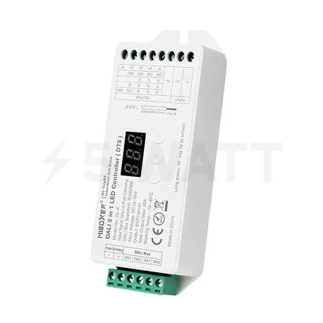 Контроллер Mi-light DALI (RGB+CCT 5 в1) White/CCT/RGB/RGBW/RGB+CCT, 6A, DL-X (TK-DL-X) - недорого