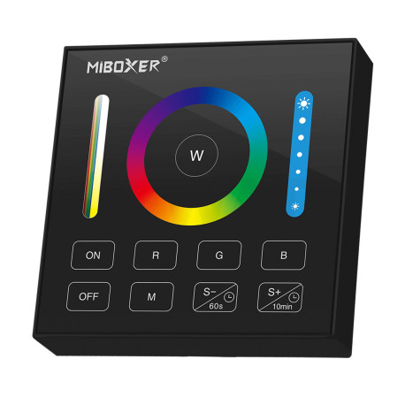 Панель управления Mi-light RGB/RGBW/CCT Touch контроллер 2,4G RF 1 зона Black B0 (BL0-B) - купить