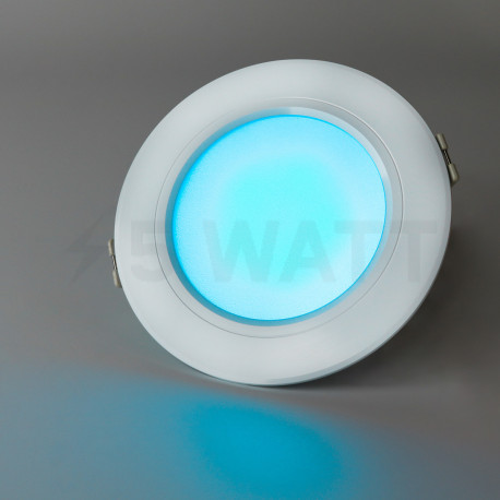 Умный светильник Mi-light врезной, точечный, White 6 Вт, 110-220В, RGB+2700-6500К, RF 2,4 GHz Wi-Fi FUT068 (DL068-W) - дешево