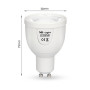 Светодиодная лампа Mi-light MR16 5W GU10 2700-6500K DIM 86-265V (LL011-CCT) - 5watt.ua