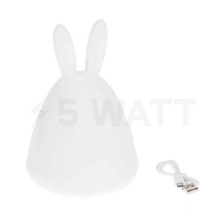 Нічник LEDVANCE Nightlux Touch LED Rabbit + USB+ RGBW 2,5 Вт білий (4058075602113) - в Україні