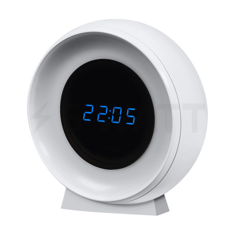 Нічник LEDVANCE Nighlux CLOCK WT ССТ з годинником 0,3 Вт (4058075757721) - придбати