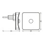 Нічник LEDVANCE LUNETTA SQUARE SENSOR RGB WHITE з датчиком руху 0,3 Вт (4058075759282) - дешево