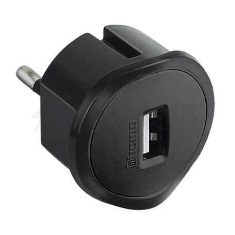 Адаптер Legrand з USB зарядкою чорний (50681) - придбати