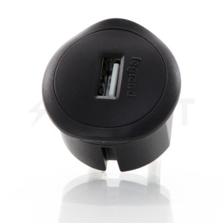 Адаптер Legrand с USB зарядкой черный (50681) - магазин светодиодной LED продукции