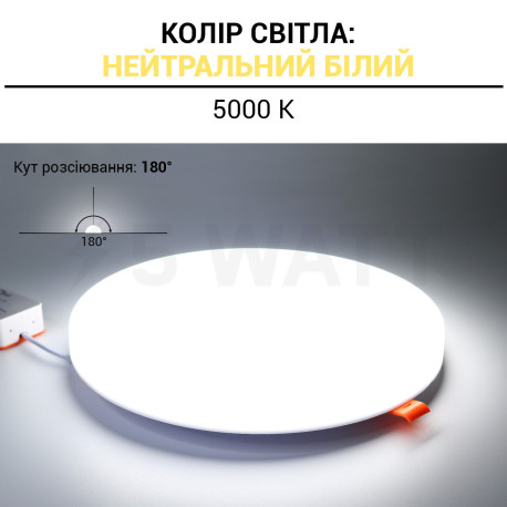 Світильник світлодіодний Biom UNI-2-R32W-5 32Вт круглий 5000К - в Україні