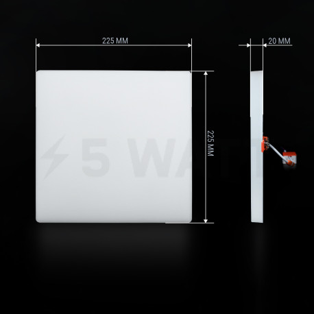 Світильник світлодіодний Biom UNI-2-S32W-5 32Вт квадратний 5000К - ціна