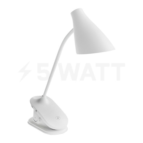 LED світильник Electro House настільний Білий з акумулятором і кріпленням (EH-051) - придбати