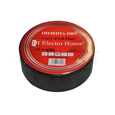 Ізоляційна стрічка Electro House Чорна 5 м (EH-AHT-1802) - придбати