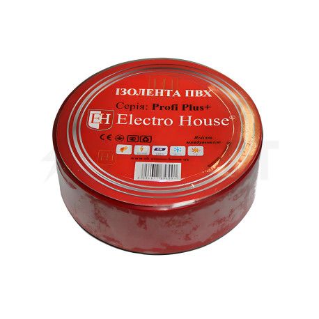 Ізоляційна стрічка Electro House Червона 11 м (EH-AHT-1809) - придбати