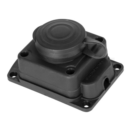 Розетка одинарная E.NEXT с заземлением каучуковая e.socket.rubber.029.1.16, 16А (s9100025) - недорого