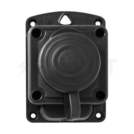 Розетка одинарная E.NEXT с заземлением каучуковая e.socket.rubber.029.1.16, 16А (s9100025) - в интернет-магазине