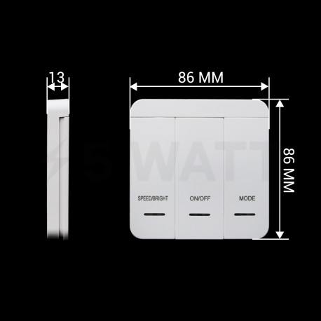 Контроллер SPI OEM Running Water HC-02 3 keys 2048pix - магазин светодиодной LED продукции