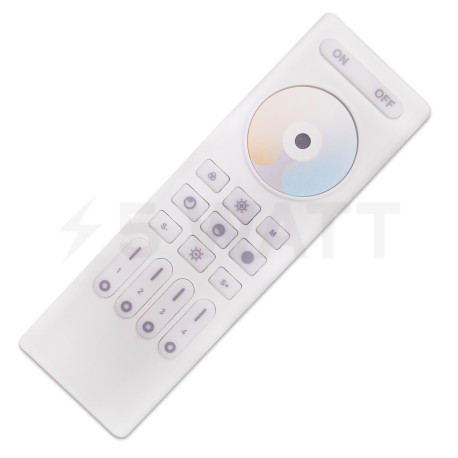 Пульт д/у Mi-light Tunable white + DIM 2,4G Touch 4-х зонный (RL02-RF) - купить
