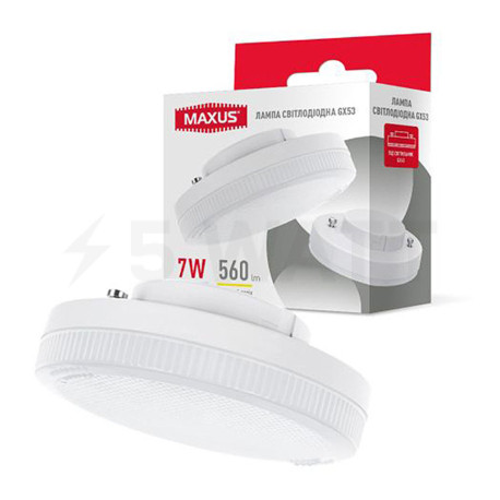 Світлодіодна лампа MAXUS AR111 7W 560Lm 4100K 220V GX53 Frosted (1-GX53-7W) - придбати