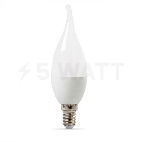 Світлодіодна лампа MAXUS C37 6W 600Lm 4100K 220V E14 Frosted (1-LED-739) - придбати
