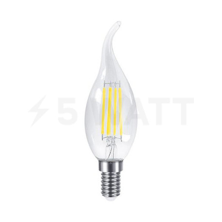 Світлодіодна лампа MAXUS філамент C37 FM-T 7W 840Lm 2700K 220V E14 Clear (1-MFM-737) - недорого