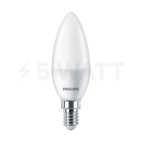 Светодиодная лампа PHILIPS Ecohome LEDCandle 5W 500Lm E14 827 B35 NDFR (929002968437) - купить
