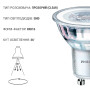 Светодиодная лампа PHILIPS Essential LED 4.6-50W GU10 830 36D (929001218108) - в Украине