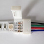 Конектор для світлодіодних стрічок OEM №9 10mm RGB 2joints wire (провід-2зажима) - недорого