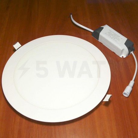 Светильник светодиодный Biom PL-R18 W 18Вт круглый белый - недорого